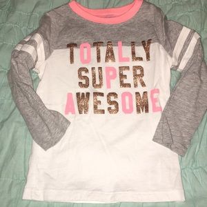 Toddler’s Long Sleeve Baseball style top - size 3T